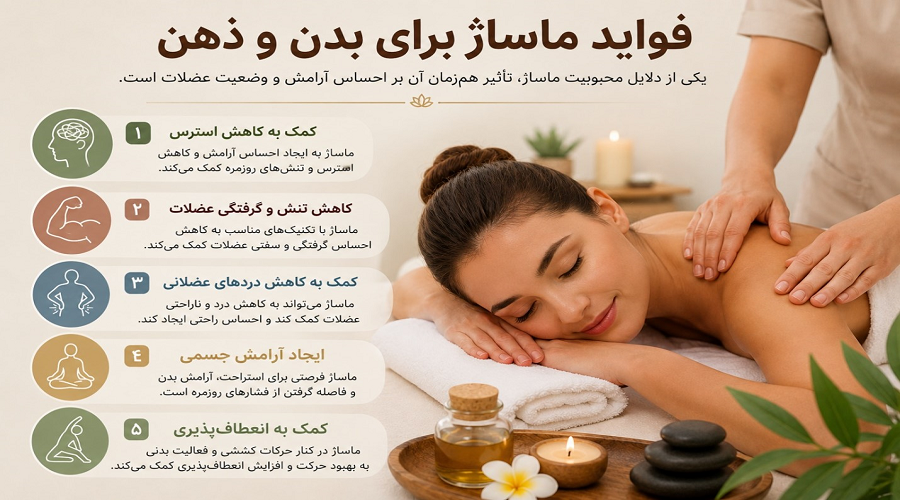 فواید ماساژ برای بدن و ذهن