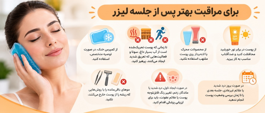 مراقبت بعد از لیزر
